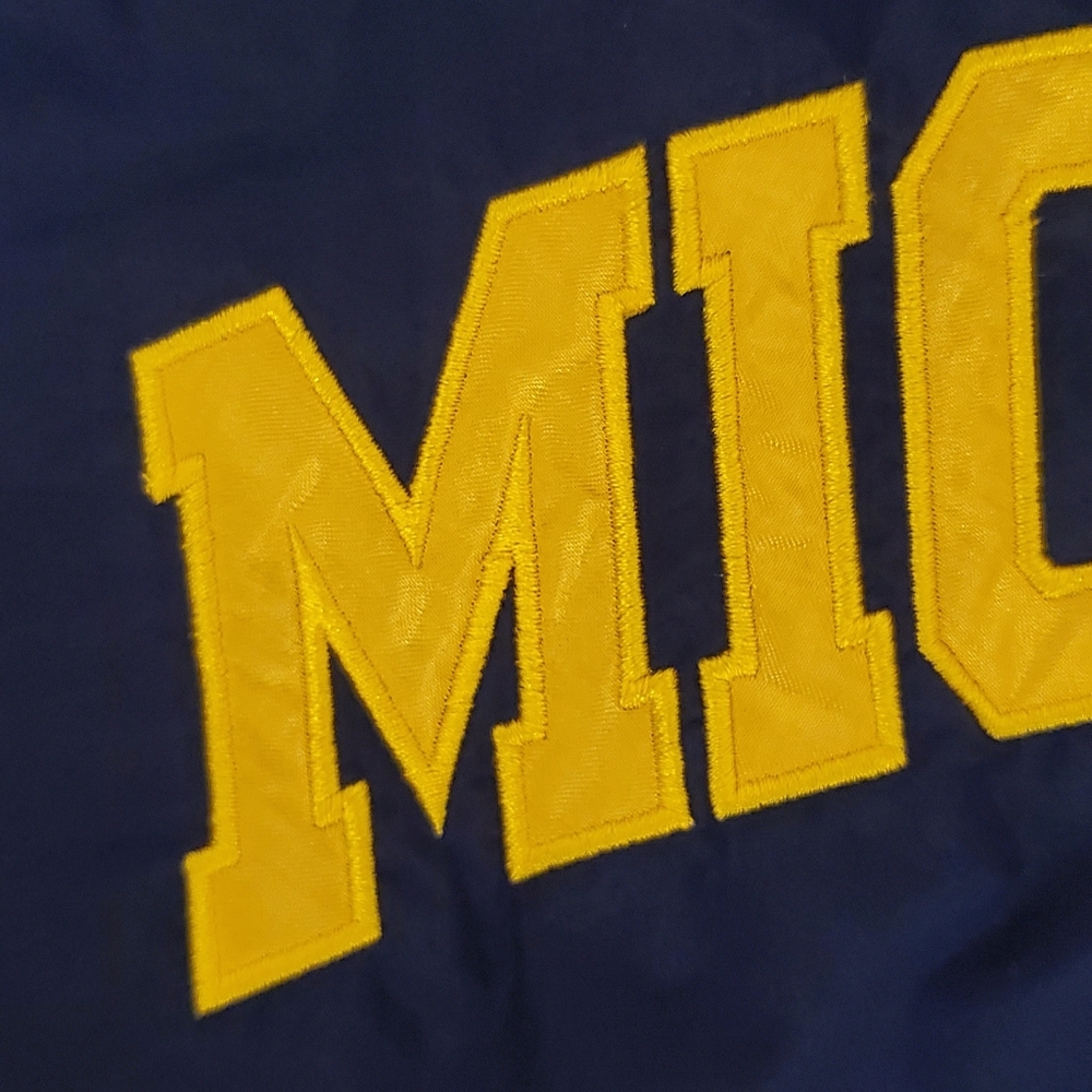 Vtg Genuine Stuff Collegiate Michigan Pullover - Picture 3 of 8